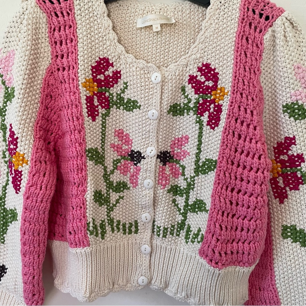 LOVESHACKFANCY CARDIGAN SWEATER - Picture 9 of 14